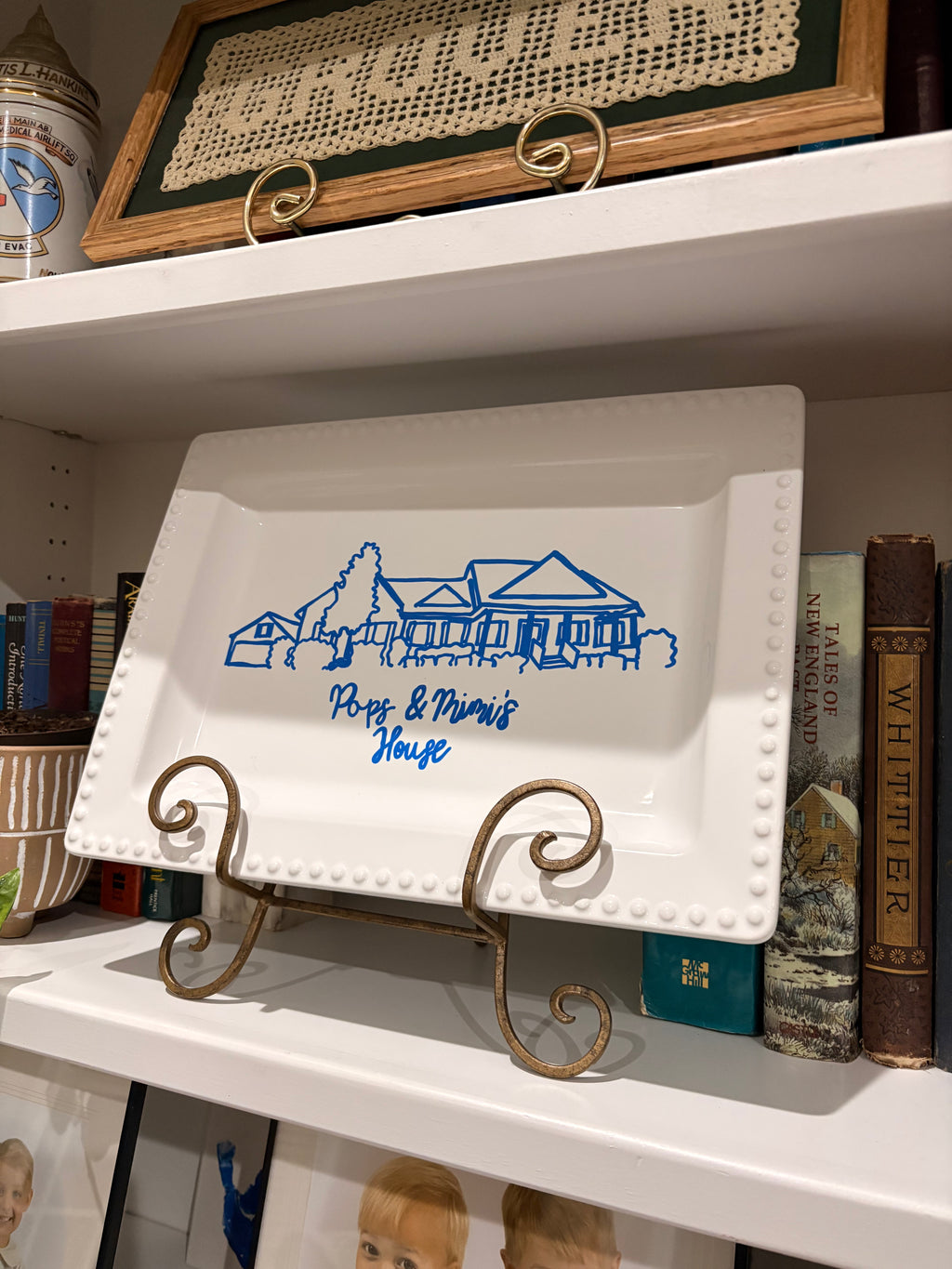 Painted House Plate