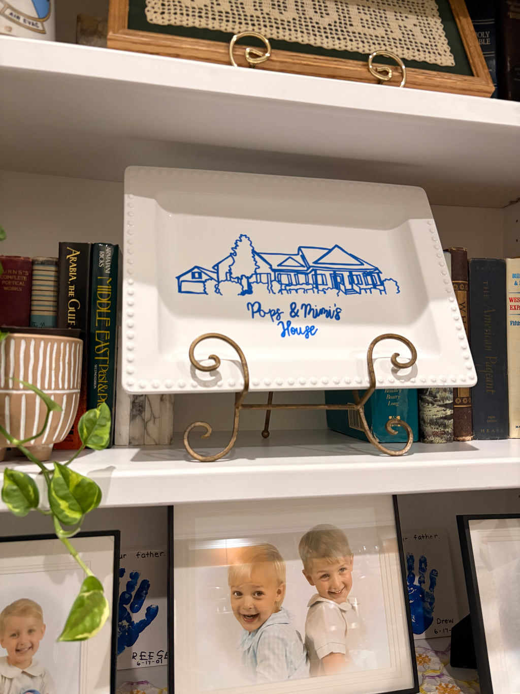 Painted House Plate