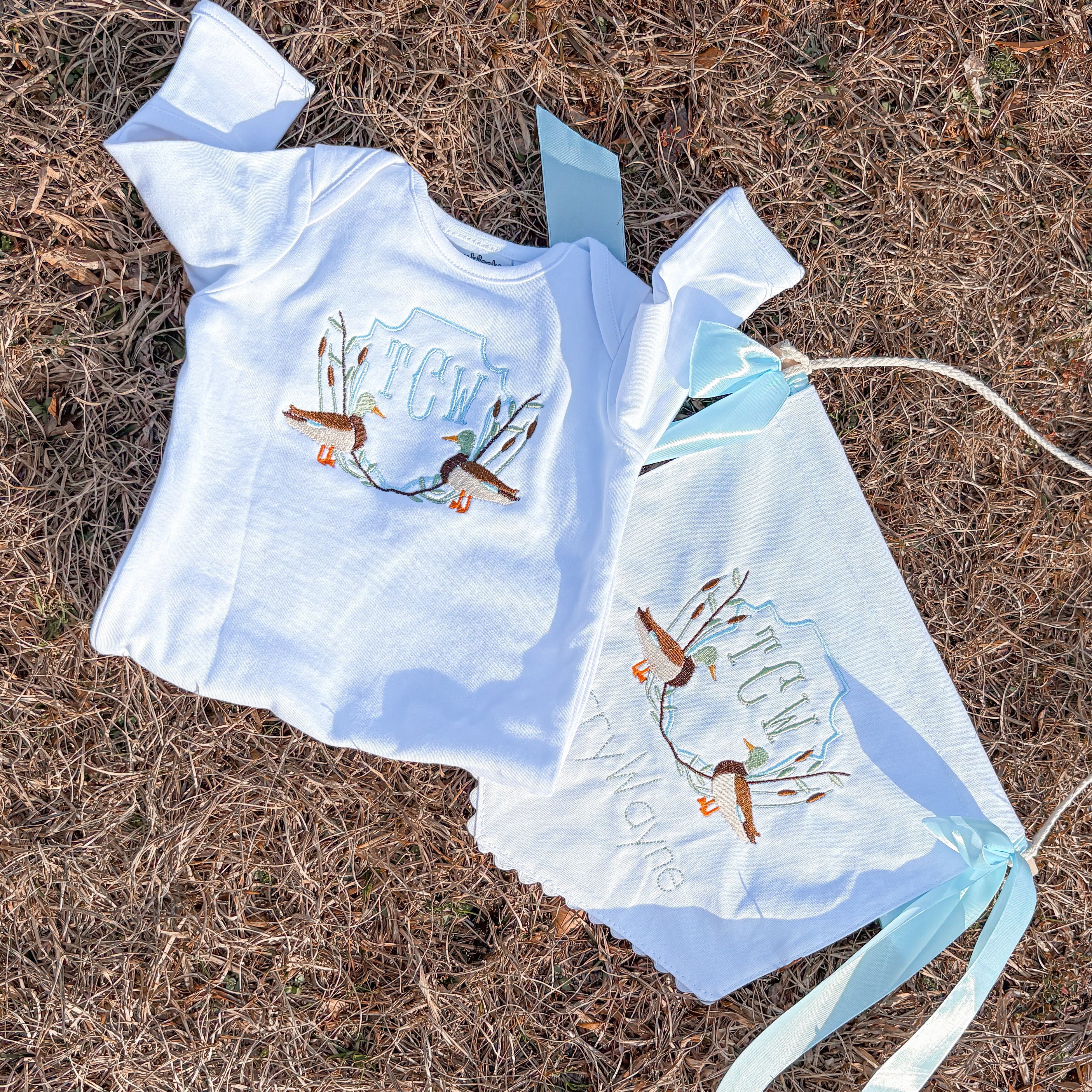 Canvas Banner + Baby Gown Bundle