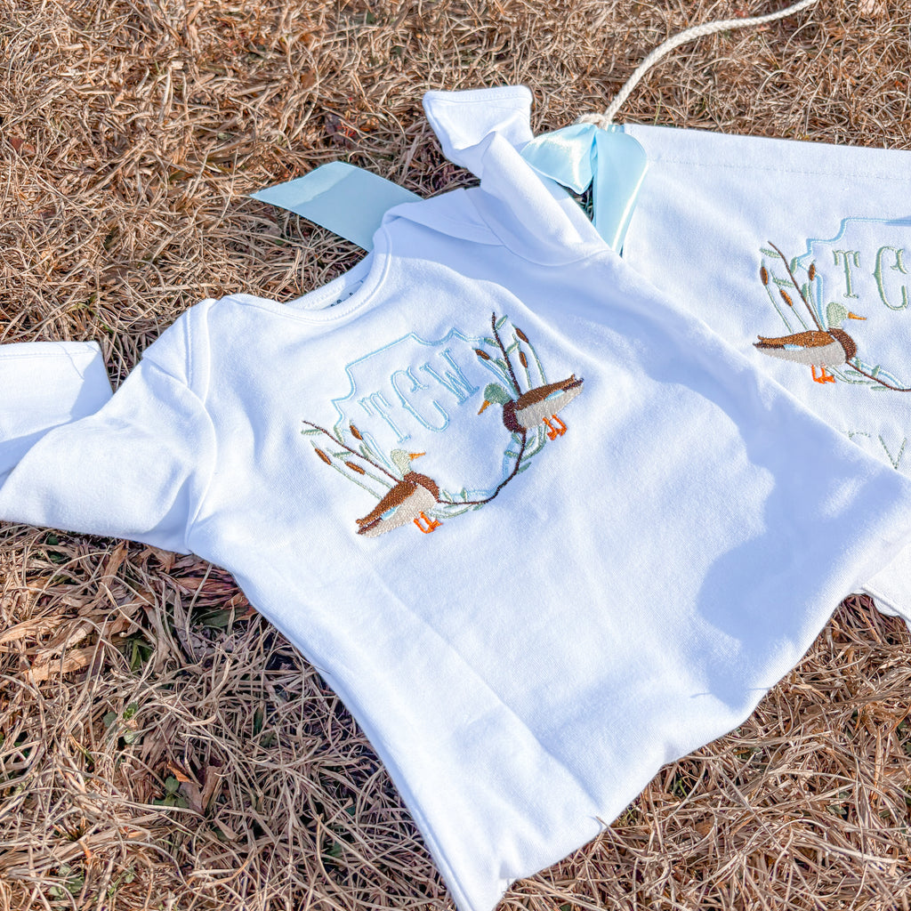 Canvas Banner + Baby Gown Bundle